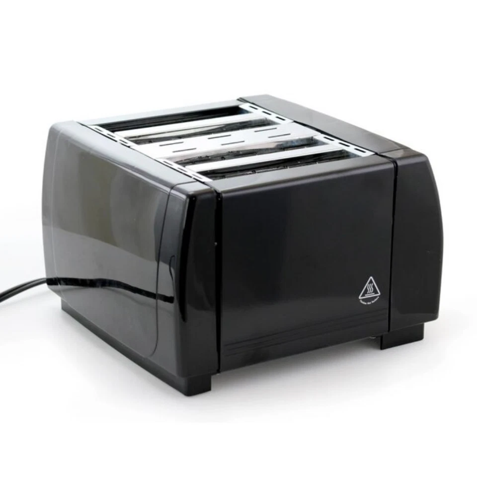 Better Chef IM-242B Black 4 Slice Dual Control Bread Bagel Family Size Toaster - Image 2 of 4