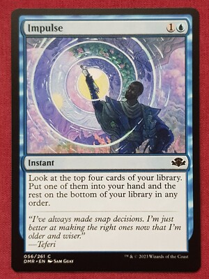 Magic The Gathering DOMINARIA REMASTERED IMPULSE blue card MTG | eBay