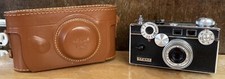 Argus C3 50mm F 3.5 Film Rangefinder Camera Leather Case Vintage - Untested