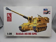 Hobby Craft British AS-90 SPG 1/35th Scale Tank Kit New Open Box