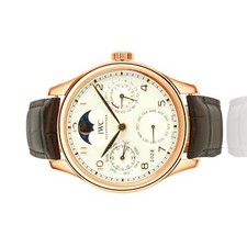 IWC 18 Karat Rose Gold Portuguesse Perpetual Calendar 2