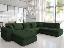 Wohnlandschaft Niclas Cord Sofa mit Schlaffunktion Eckcouch Couchgarnitur
