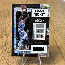 2021-22 Panini Contenders Green Cracked Ice Game Ticket #84 Kevin Durant Nets