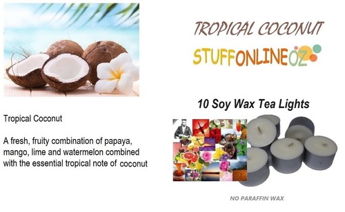 10 X 7 hour approx fragranced 464 Soy Wax Tea-Light Candles Tealight. Boxed - Picture 50 of 57