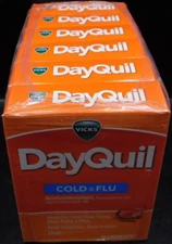 Lot Of 6 Vicks DayQuil Cold & Flu 16 LiquiCaps Ea Exp: 1/26 New & Sealed