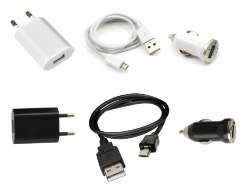 Chargeur 3 en 1 Secteur Voiture Câble USB ~ Sony Ericsson Vivaz Pro (U8 U8i U8a) - Picture 1 of 5