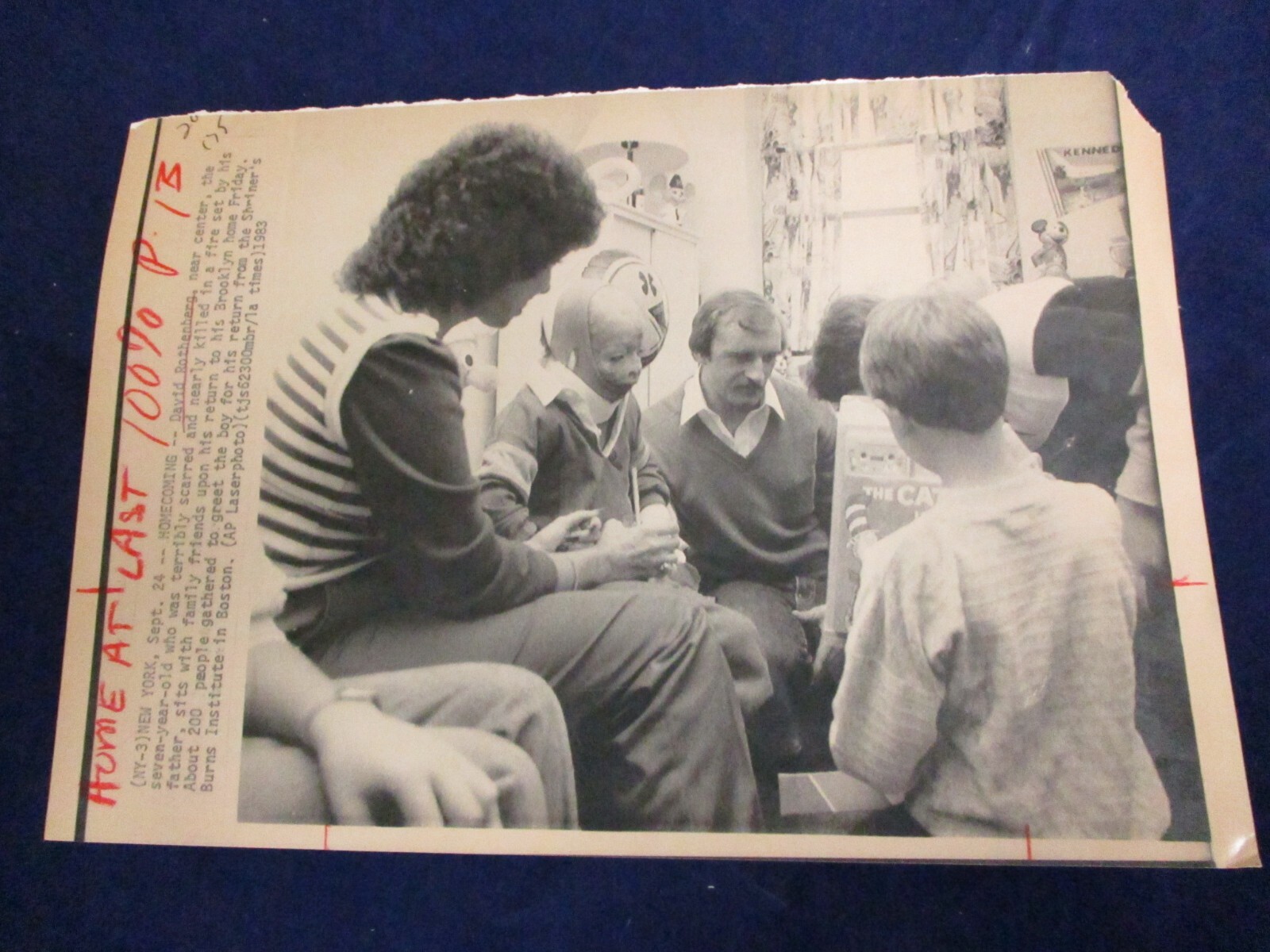 Wire Press Photo 1983 Marie & David Rothenberg back home NY | eBay