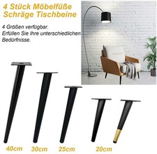 4x Hairpin Legs 40cm Tischkufen Tischbeine Hairpins Möbelfüße Esstisch Eisen