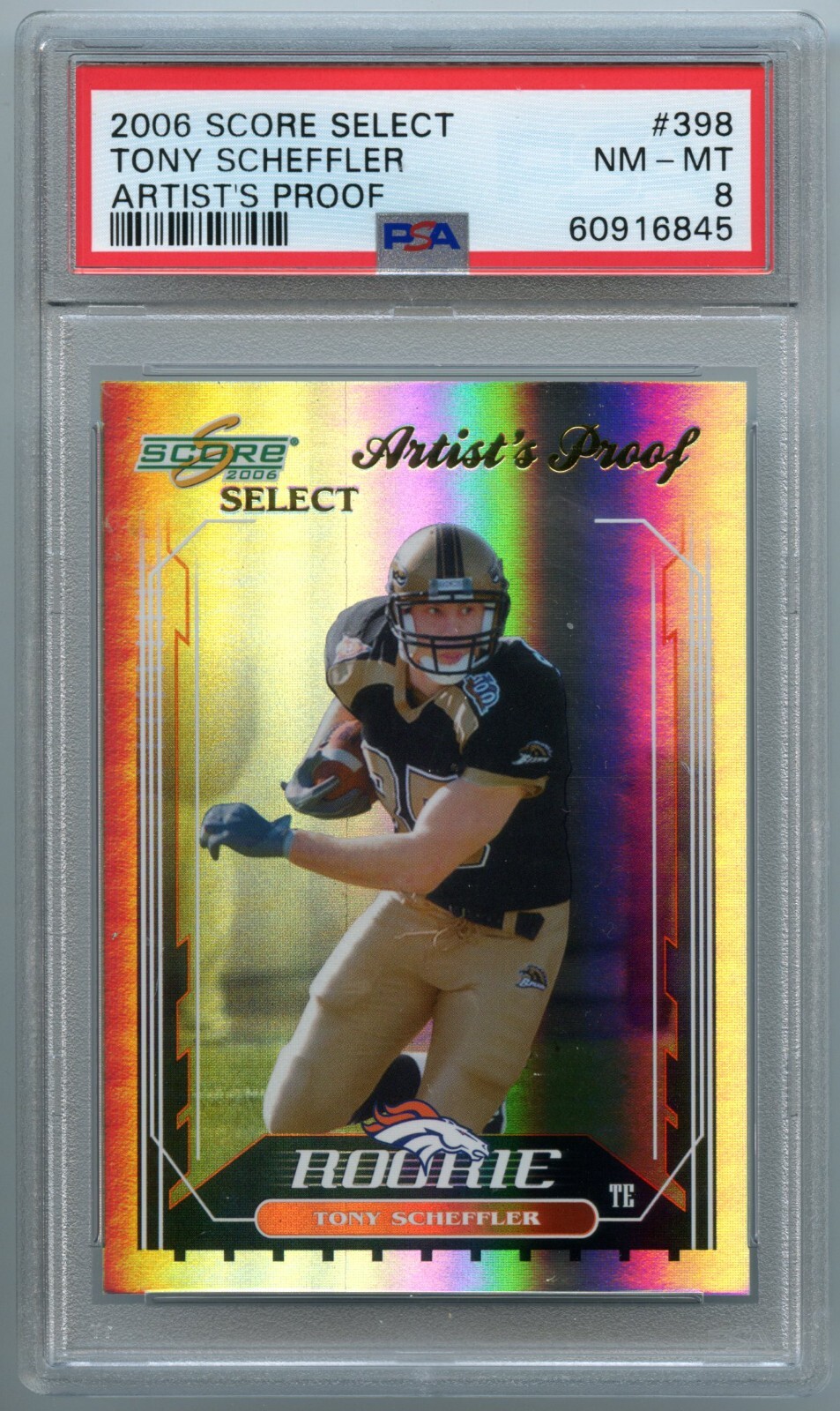 Tony Scheffler Score Select #398 Artists Proof