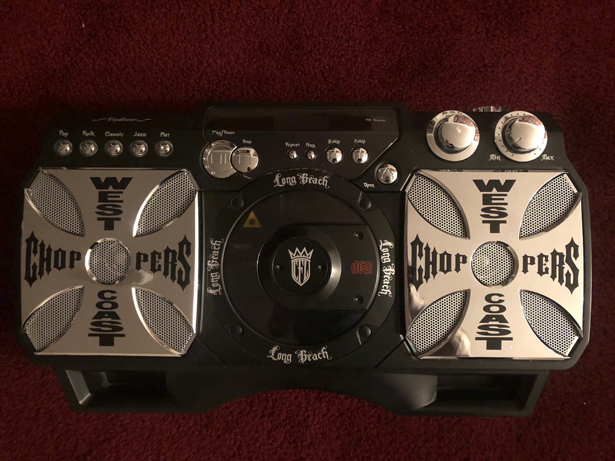 West Coast Choppers Jammer Am/Fm Cd Player Radio Boom Box
