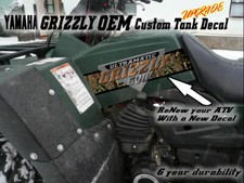 Yamaha Grizzly 600 4x4 Large OEM Tank Decal kit for 1999 2000 2001 atv quad
