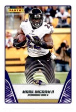 2019 Panini NFL Sticker Collection Cards #60 Mark Ingram II Baltimore Ravens