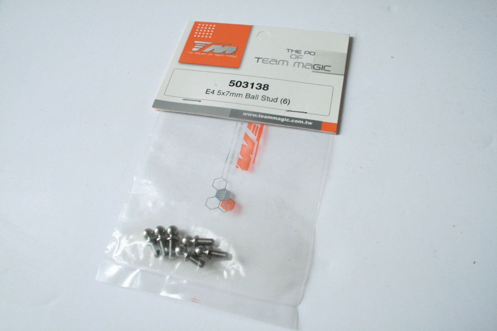 Team Magic E4 5x7mm Ball Studs (6) - 503138