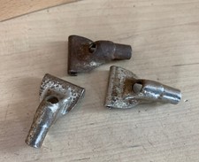 Lot of 3 KENT Rim Clip Single Flange Hoop Collar Hook Parts 50s Vtg Threaded USA