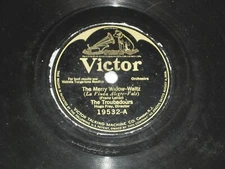 TROUBADOURS-Merry Widow (1925) VICTOR 10" Shellac Single