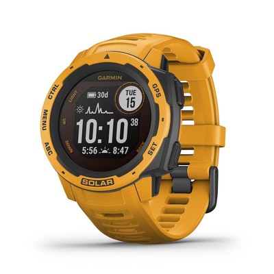 Garmin Instinct Solar Rugged GPS Smartwatch - Solar Charging - Color: Sunburst 753759260392 | eBay