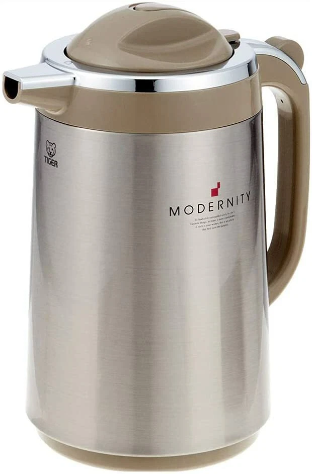 Tiger PRT S100 XT Glass Thermos Table POT 1.02L Stainless Brown