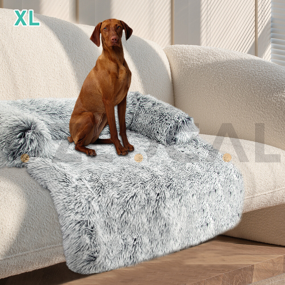 Dog Cat Calming Bed Pet Protector Sofa Cover Large Sleeping Comfy Mat