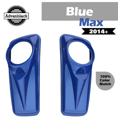 Blue Max 8'' Saddlebag Speaker Lids Cover Fits Harley 2014+ Davidson FLTR FLHX