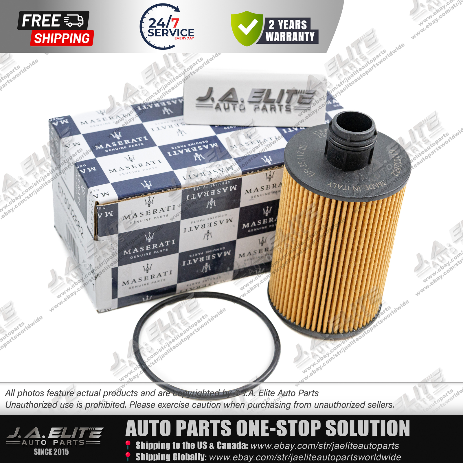 3pcs Genuine Air & Oil & Pollen Filter fit Maserati Ghibli Levante Quattroporte