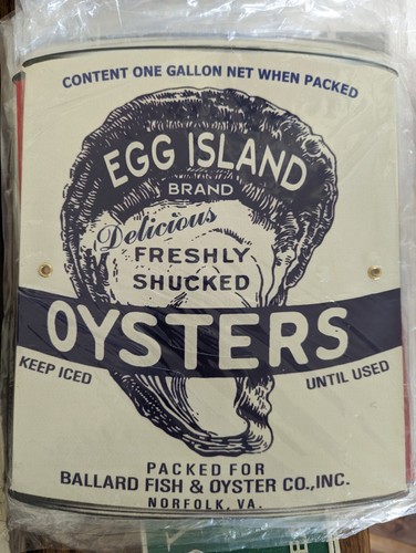 Set Of 8 Different Oyster Metal Sign Seafood Brand New Oysters Signs - Picture 6 of 9