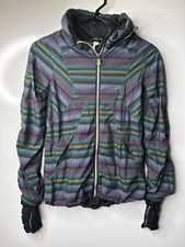 Women’s Lululemon Long Sleeve Multicolor Windbreaker With Hoodie Ladies Size 2