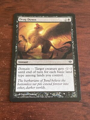Drag Down Magic The Gathering MTG Conflux B8700