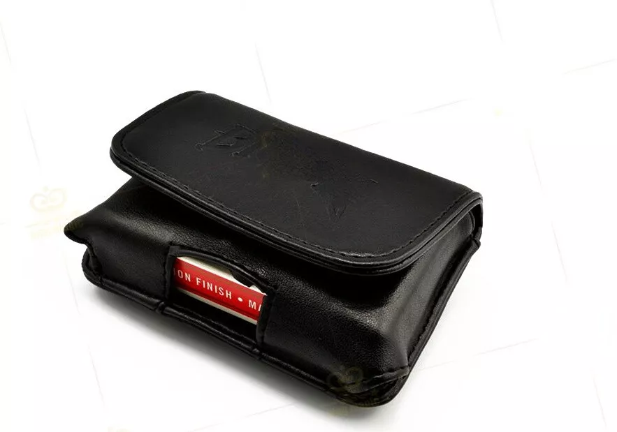 Card Case Carrier W/Snap - Leather Card Clip Magic Tricks