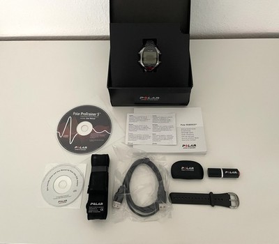 POLAR Trainingscomputer RS800CX mit Brustgurt Fitnessuhr schwarz-silber NEU OVP