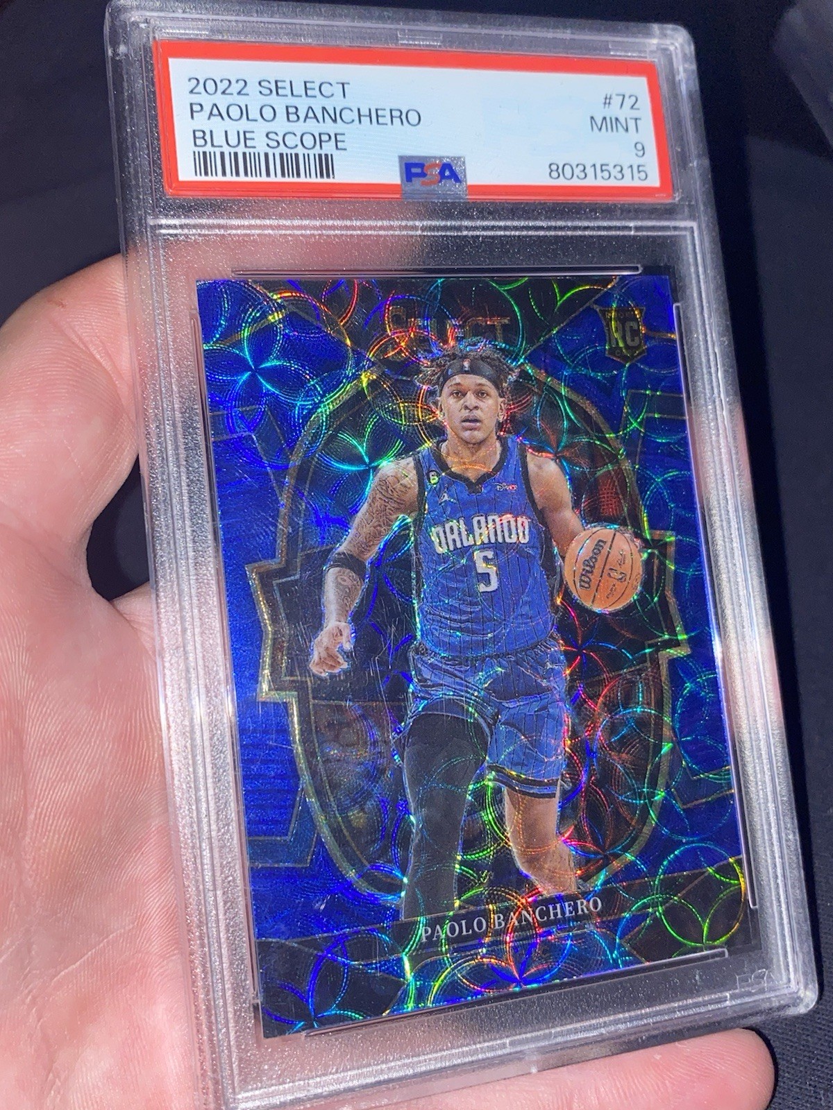 2022 Select Paolo Banchero Blue Scope Rookie Card /249 PSA 9