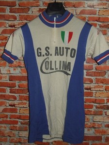 Maillot Cycliste Vintage U.S.S MAILLEQUIPE Années 70 - Noir Made In France