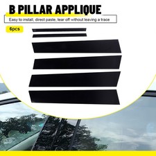 Black Pillar For Posts Honda Civic 2006-2011 (4dr) 6pcs Door Molding Trim Cover