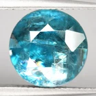 10.10Ct. Natural Zircon Sky Blue Round Cambodia Gemstone Beautiful Colors Shine!