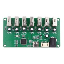 1-to-7 Port USB 2.0 Type-A HUB Splitter PCBA Expansion Module Board for Keyboard