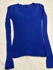 EXPRESS Blue Fitted Sweater size Small. Stretchy.