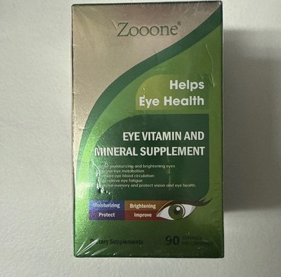 Zooone Eye Vitamin and Mineral Supplement 90 Tablets EXP 07/ 11/2027 (C)