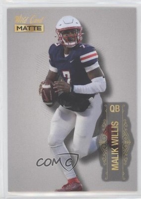 2022 Wild Card MATTE Silver Malik Willis #MB-80 Rookie RC 0c6