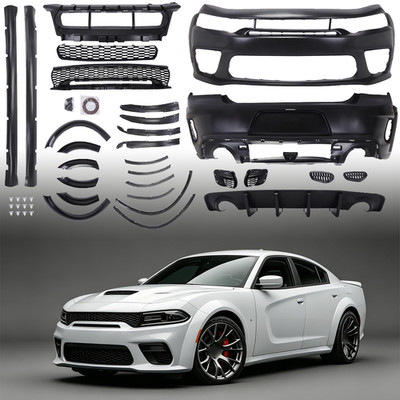 Fits For 2015 - 2023 Dodge Charger Widebody Kit Front and Rear Bumper Set