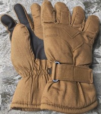 Men's Wells Lamont Brand Canvas Winter Gloves, Color Brown, Size L