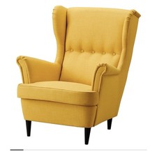 Wunderschöner Gelber Ohrensessel Strandmon