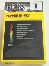 Hot Chillys Women's Med Black Pepper Bi-Ply Bottom Base Layer Athleisure PB3072