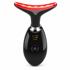 7 In 1 Face Neck Massager LED Facial Skin Care Anti Aging Beauty Device New