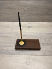 RARE RAYTHEON PATRIOT MISSILE SYSTEMS EMPLOYEE DESK PEN SET w/QUILL PEN