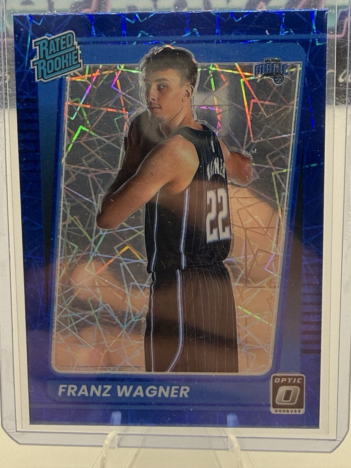 Franz Wagner 2021-22 Donruss Optic #185 Blue Velocity Rated Rookie RC Magic