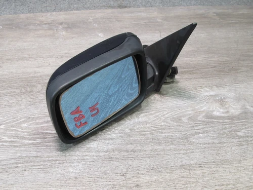 93-95 BMW E34 5-SERIES LEFT DRIVER DOOR POWER HEATED SIDE MIRROR BLUE OEM