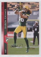 2021 Upper Deck CFL Red 65/165 Aaron Grymes #26 0l2