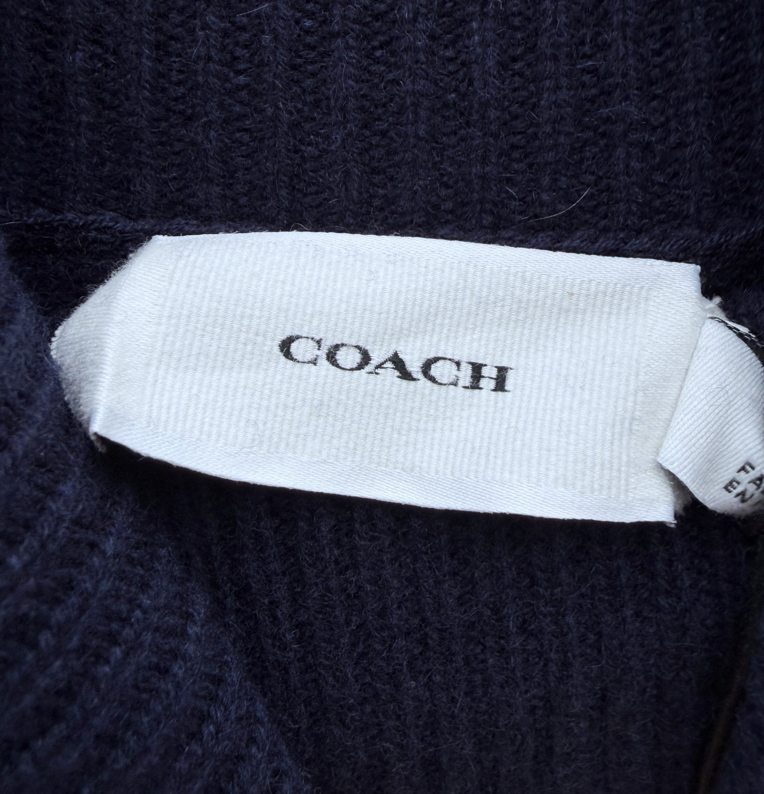 BRAND NEW Coach Ladies Instaria Wool Cashmere Jumper XL Blue Horse Carriage thumbnail 6