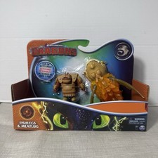 Dreamworks How To Train Your Dragon FISHLEGS  MEATLUG Action Figure Set NEW