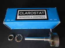 1x CLAROSTAT 53C1 POTENTIOMENTER 750 1.5K 50K 200K 250K 500K 750K or 1.5 Meg