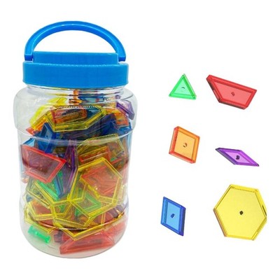140 Pieces Preschool Pattern Blocks ,Shape Sorting, Early
